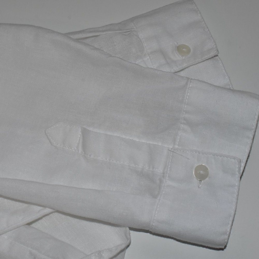 Old Navy Long Sleeve White Linen Tunic Top Size M - Picture 9 of 12